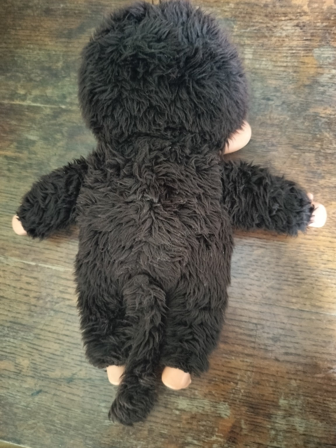 Vintage Monchhichi Doll with Sleepy Eyes & Knitted Wardrobe - 32cm