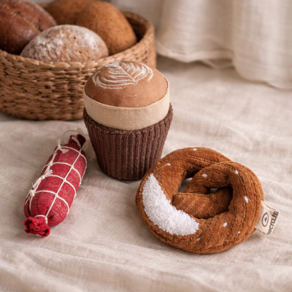 Pretzel Plush Toy – Handmade Velvet Pretzel