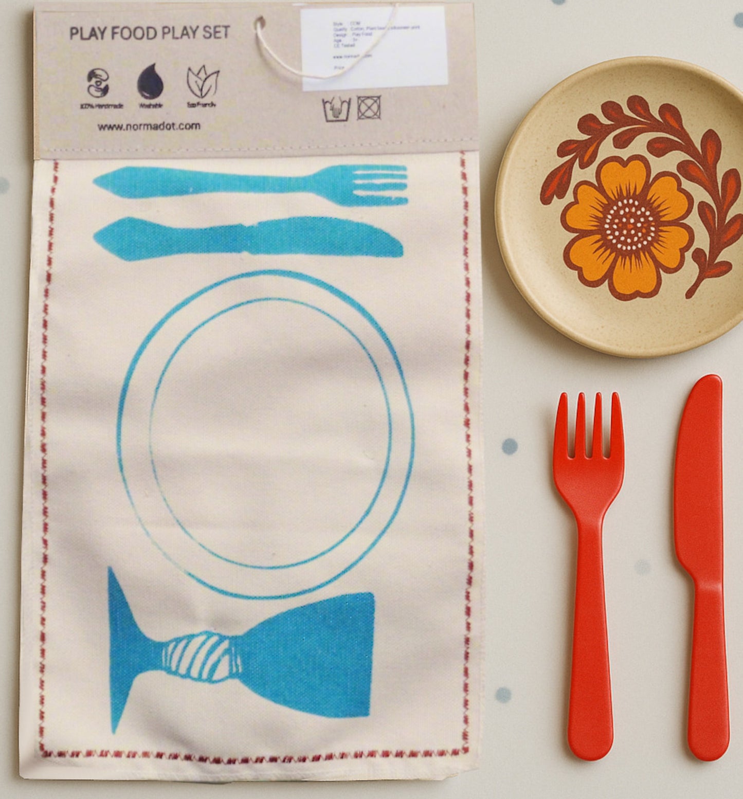 Cold Cuts Playset – Handmade Canvas Toy Food (10 pcs)