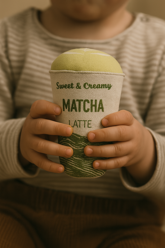 Handcrafted Matcha Latte Plush Toy