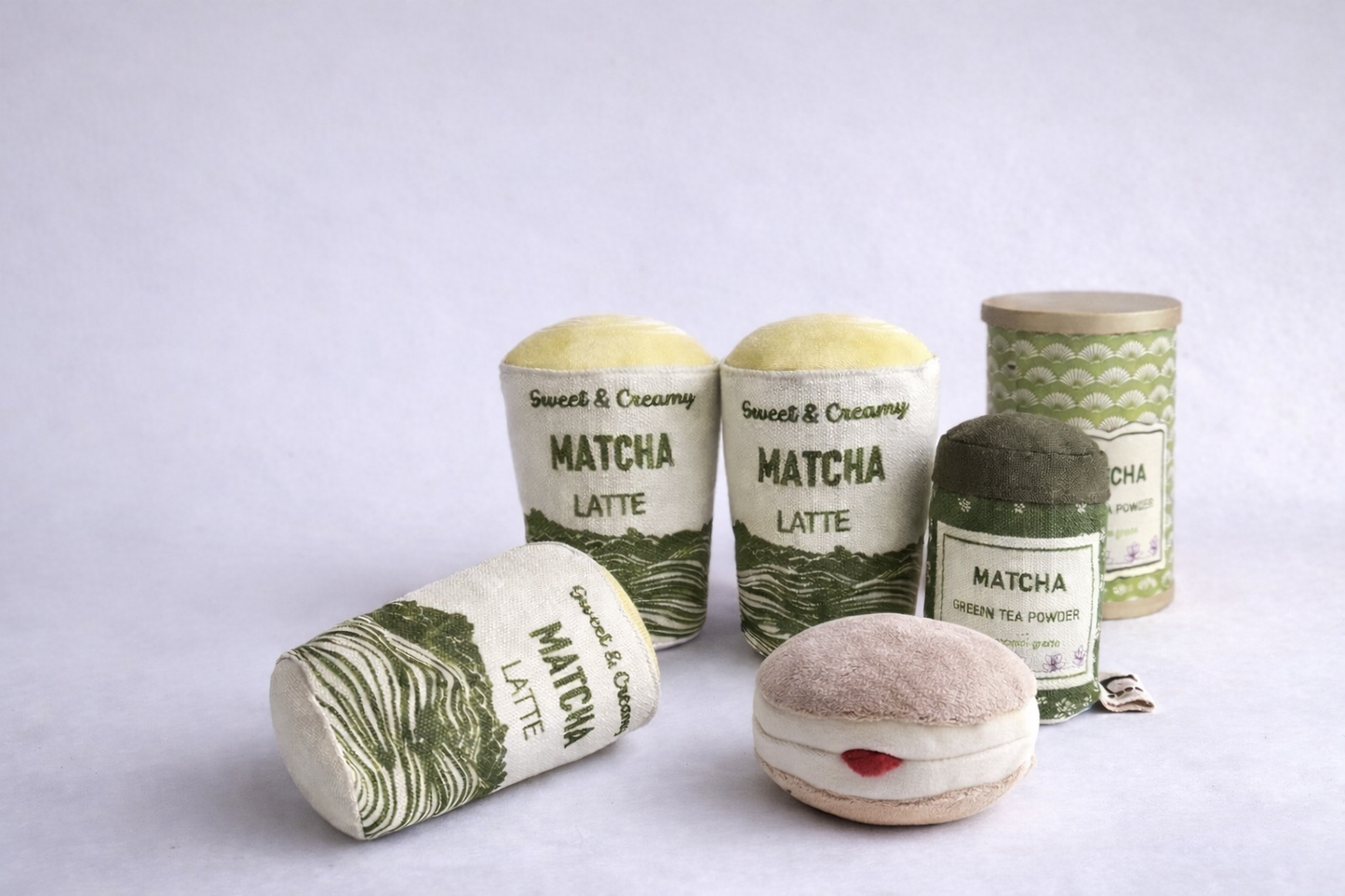 Plush Matcha Green Tea Powder – Ceremonial Grade Toy