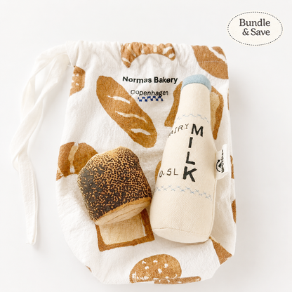 Coffee & Treats Bundle – Milk Bottle & Københavner Birkes