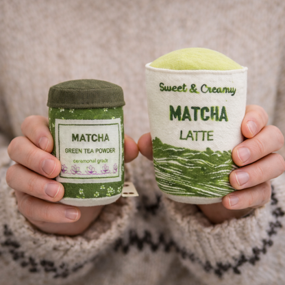 Plush Matcha Green Tea Powder – Ceremonial Grade Toy