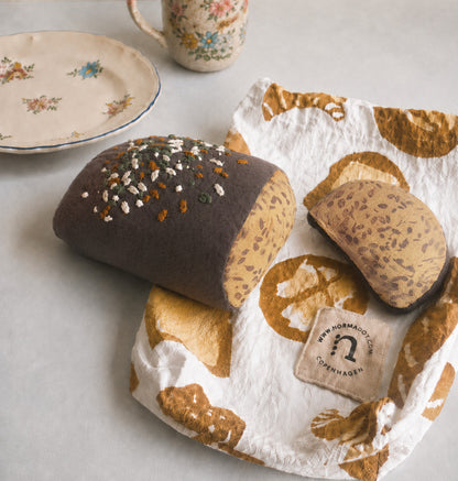 Rye Bread and Slice – Handmade Fabric Play Food