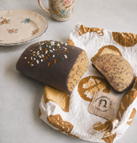 Rye Bread and Slice – Handmade Fabric Play Food