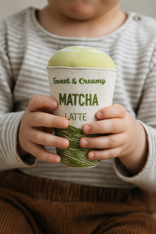Handcrafted Matcha Latte Plush Toy