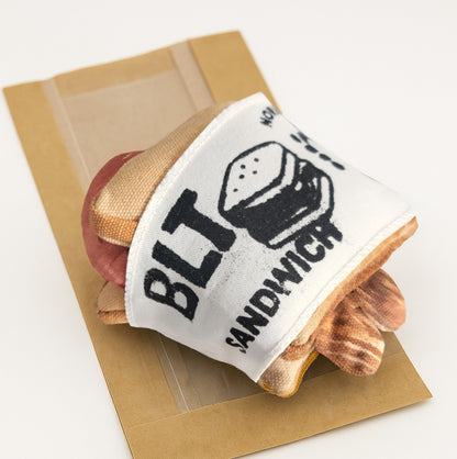 Plush BLT Sandwich Toy – Handmade Pretend Play Food