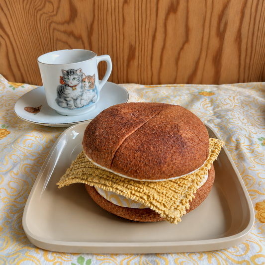 Upcycled BMO Bun with Cheese – Soft Play Food
