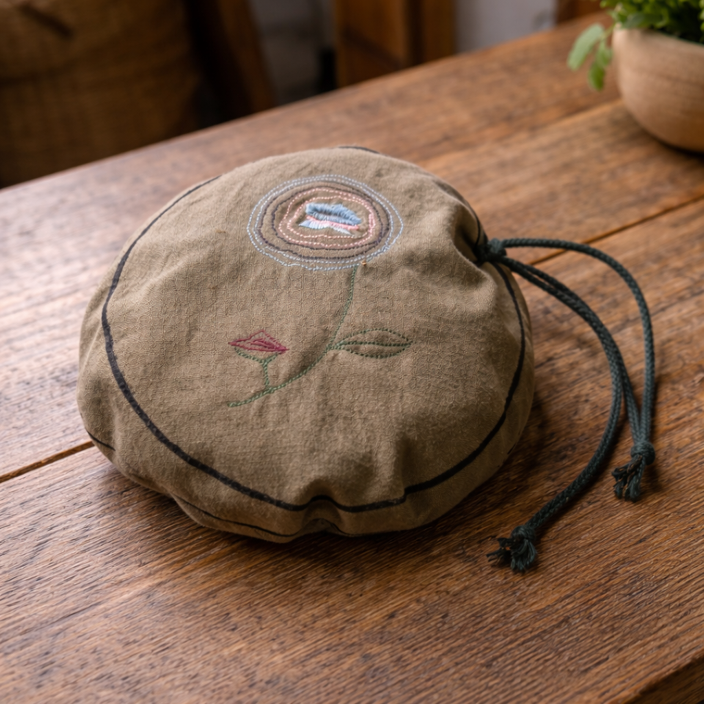 Waffle Set with Toppings and Reversible Drawstring Pouch