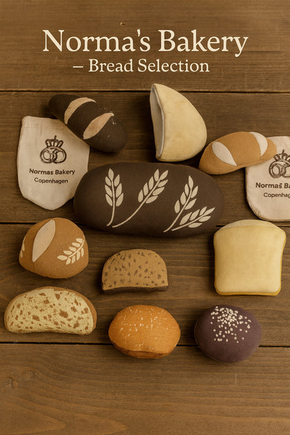 Handmade Whole Wheat Baguette – Pretend Play Food – 14 cm