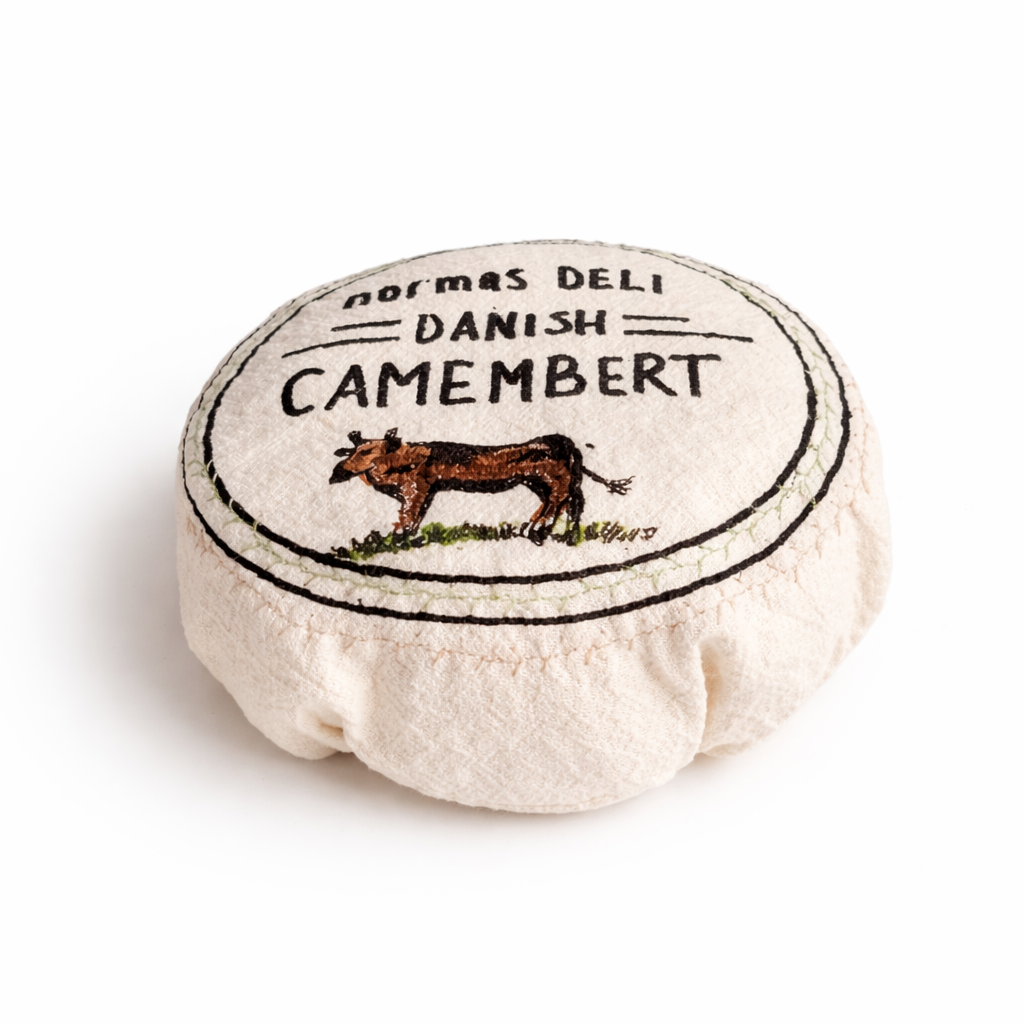Embroidered Camembert Cheese Toy  - 3 piece
