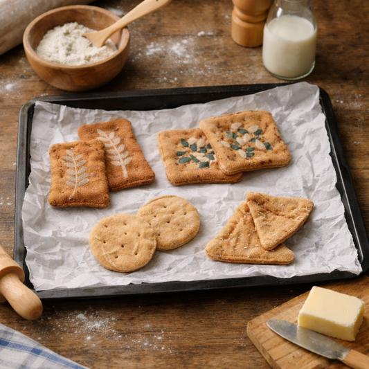 Hand-Printed & Embroidered Fabric Cookie Set – 8 Piece Collection