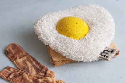 Plush Fried Egg  with pebber sprinkle