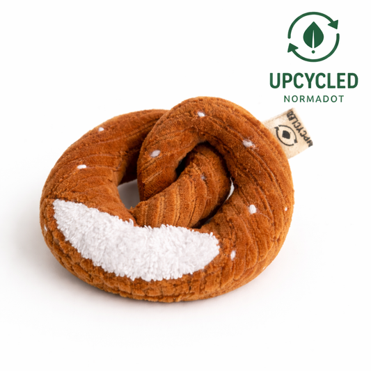 Pretzel Plush Toy – Handmade Velvet Pretzel