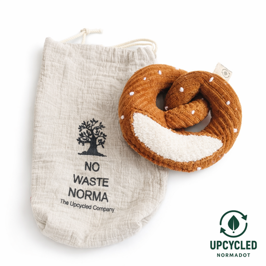 Upcycled Pretzel Baby Rattle