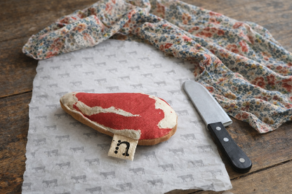 Dual-Sided Ribeye Steak Toy – Raw & Cooked Sides - 1 Pcs