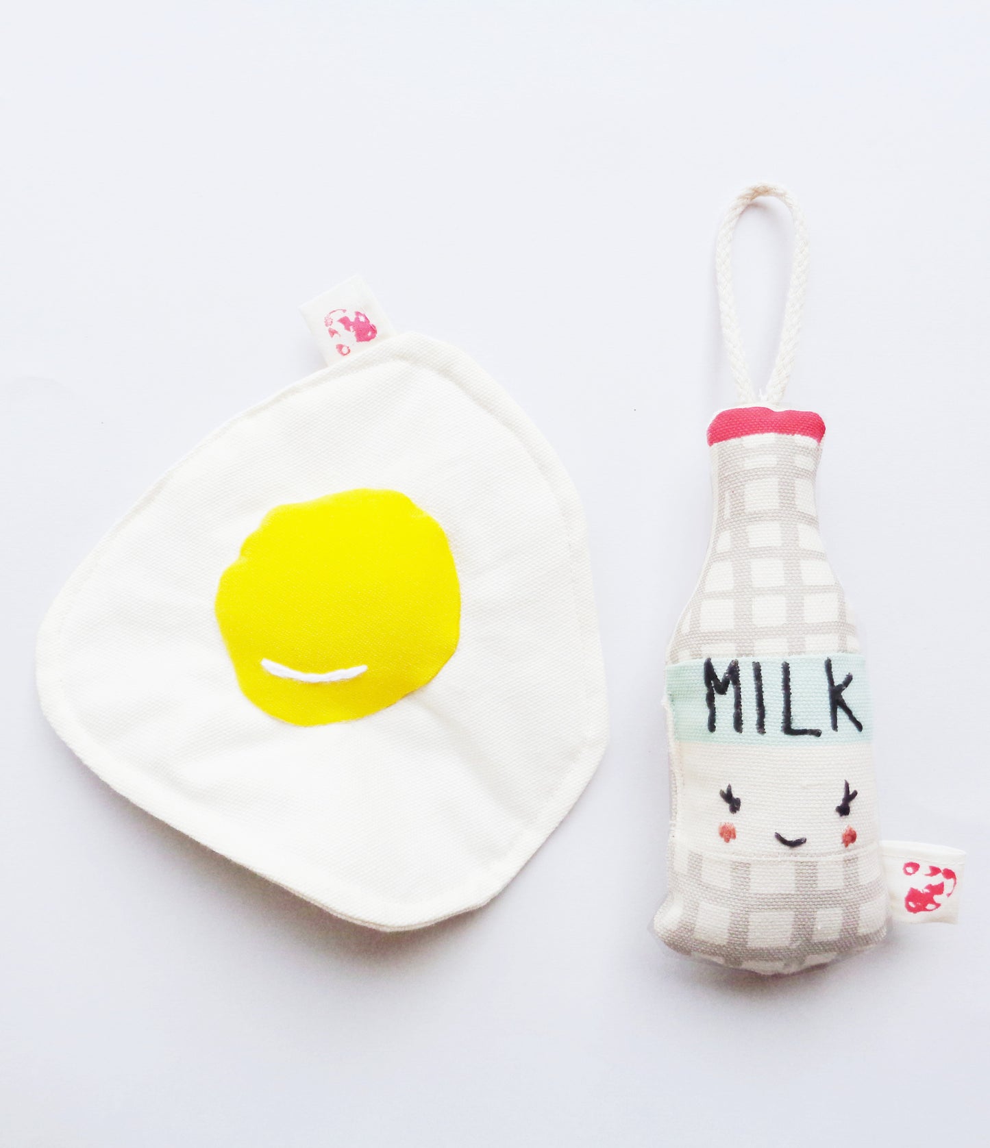 Rattle - Happy face milk bottle