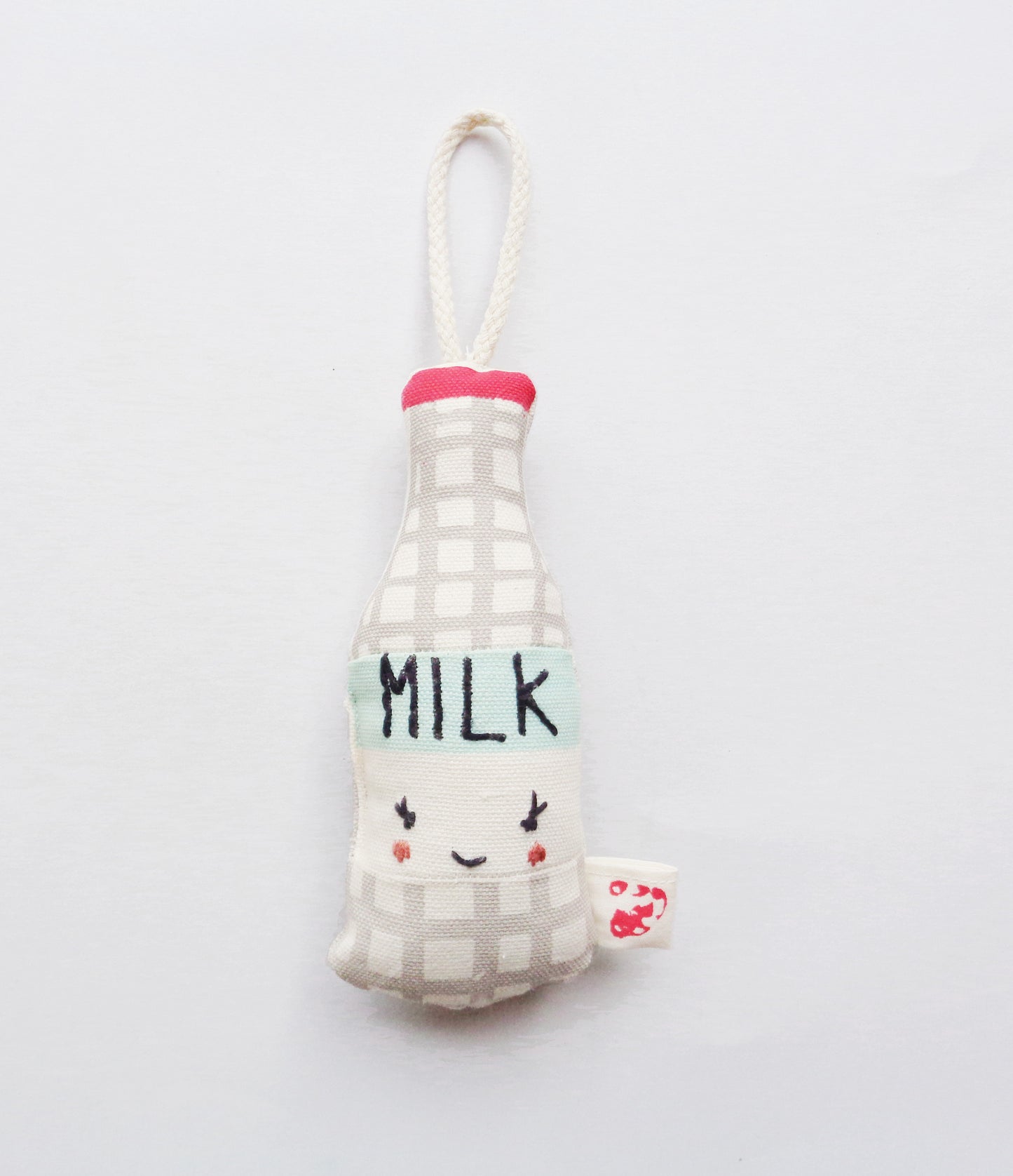 Rattle - Happy face milk bottle